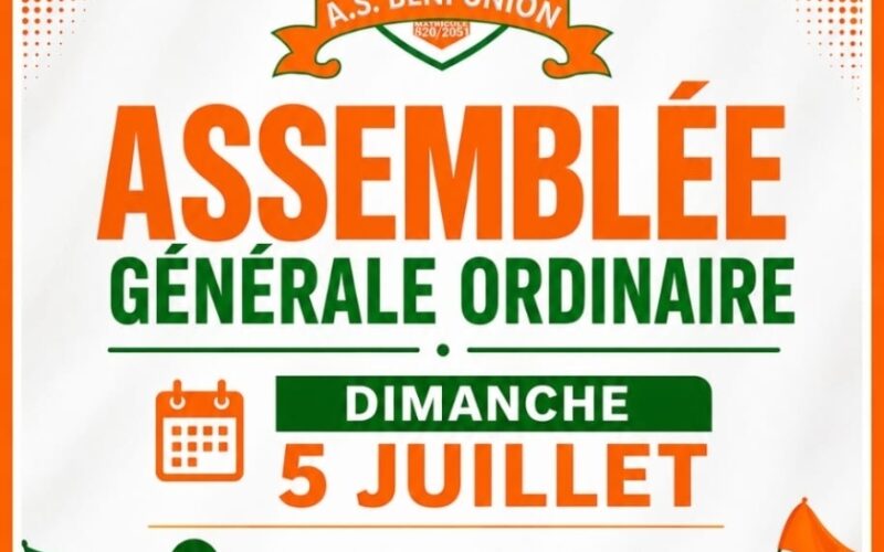 AS Beni Union : l&rsquo;heure du bilan et des nouvelles ambitions lors de l&rsquo;Assemblée générale ordinaire