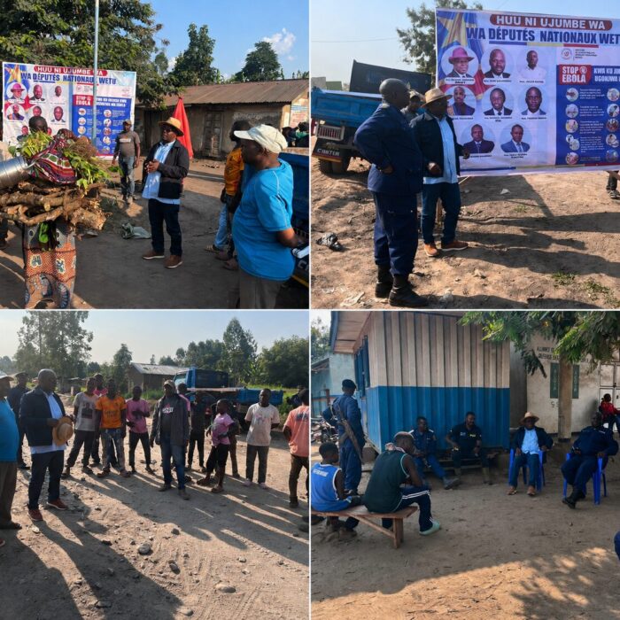 Nord-Kivu : Baliesima Kadukima Albert poursuit sa campagne de sensibilisation contre Ebola à Bulongo, Hurara, Mutwanga et Lume